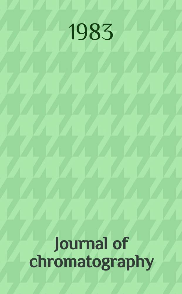 Journal of chromatography : Intern. journal on chromatography, electrophoresis and related methods. Vol.264, №3