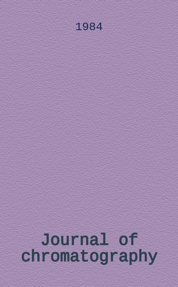 Journal of chromatography : Intern. journal on chromatography, electrophoresis and related methods. Vol.284, №2