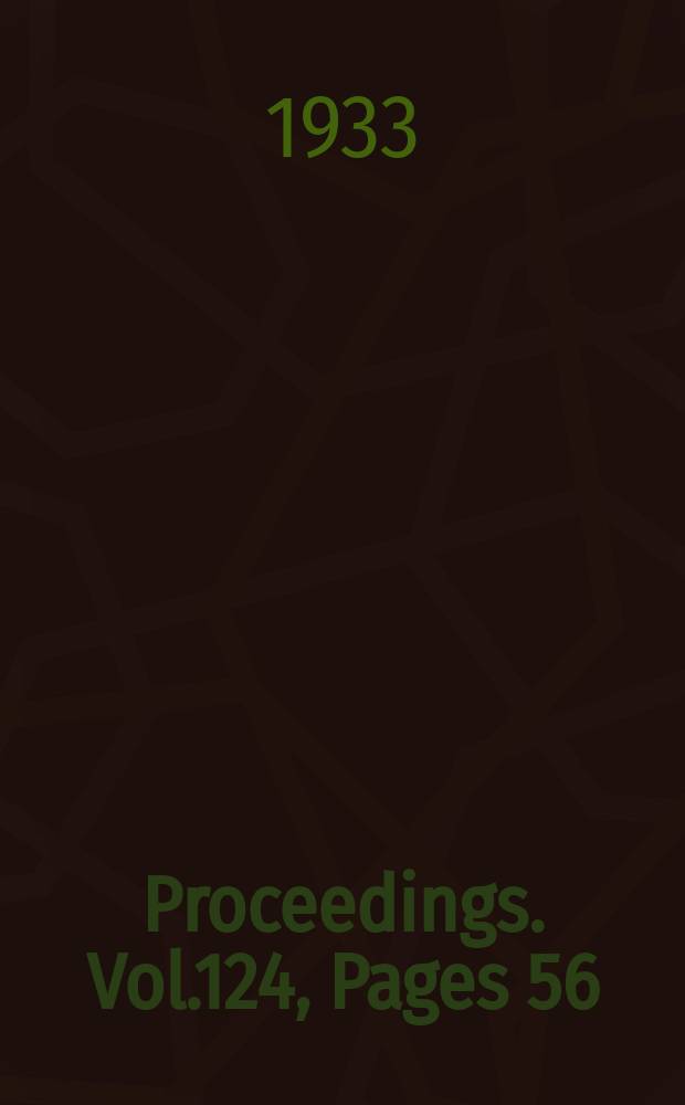 Proceedings. Vol.124, Pages 56