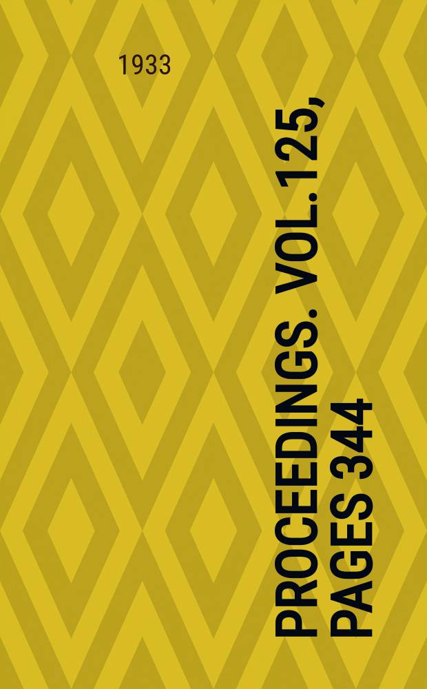 Proceedings. Vol.125, Pages 344