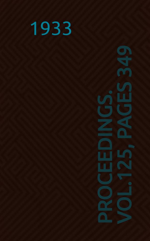 Proceedings. Vol.125, Pages 349