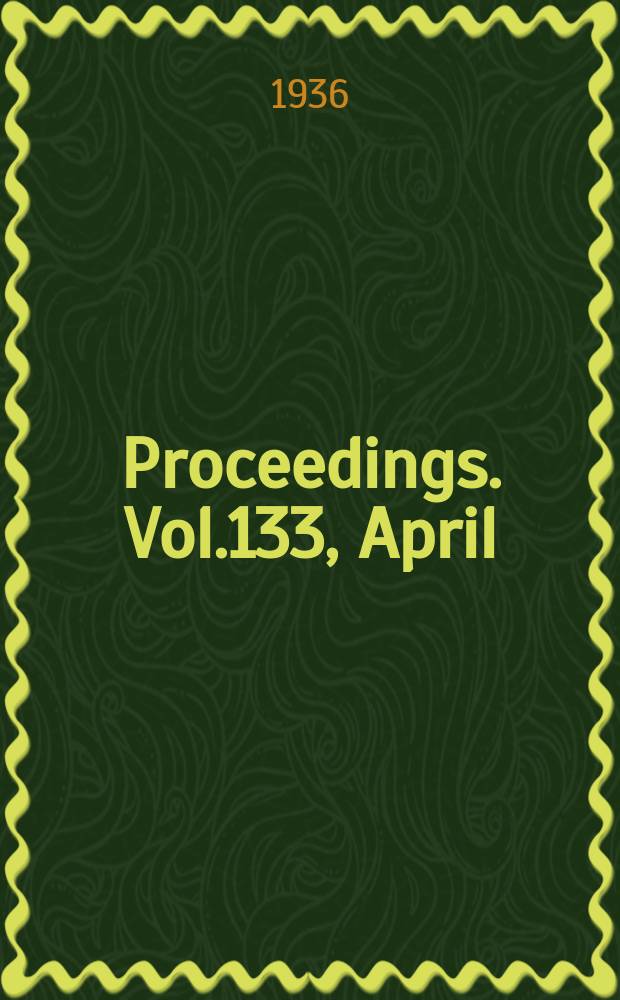 Proceedings. Vol.133, April