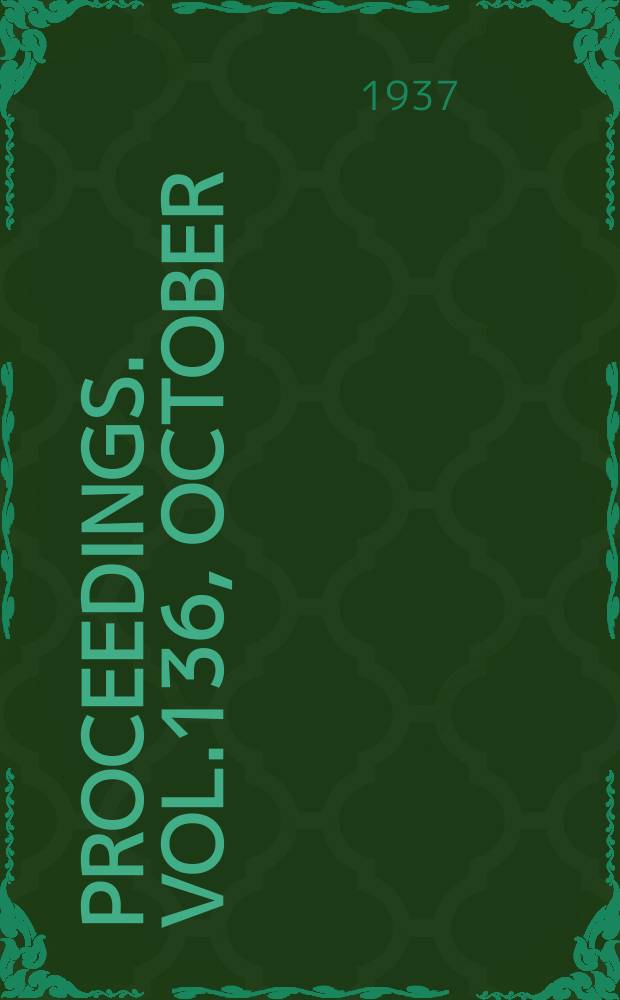 Proceedings. Vol.136, October