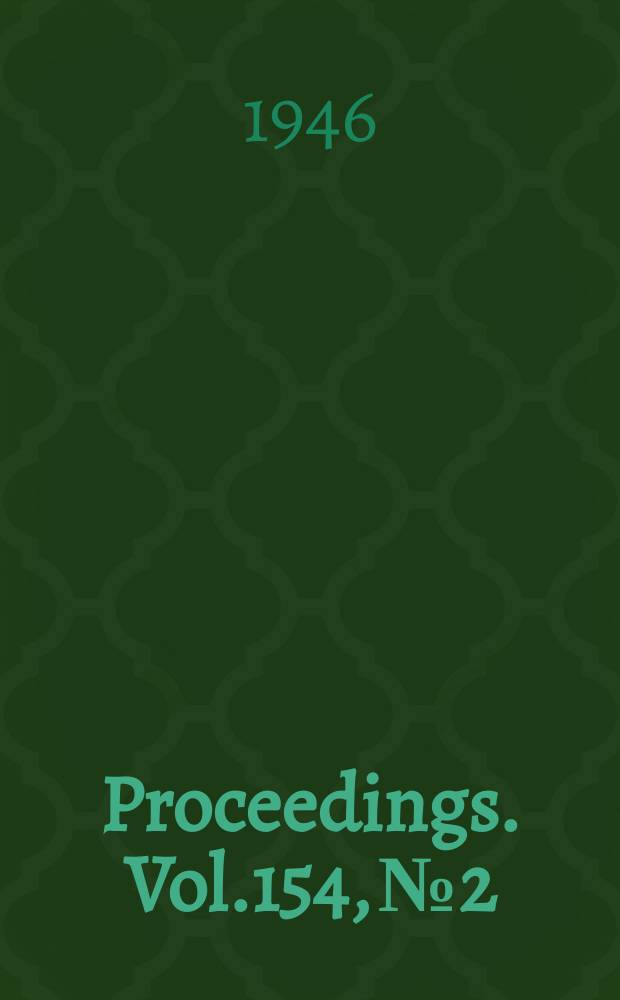 Proceedings. Vol.154, №2