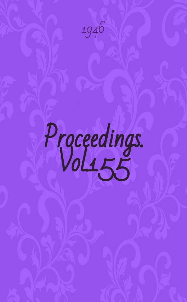 Proceedings. Vol.155(War emergency issue), №15