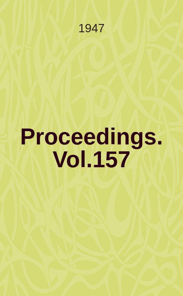 Proceedings. Vol.157(War emergency issue), №32
