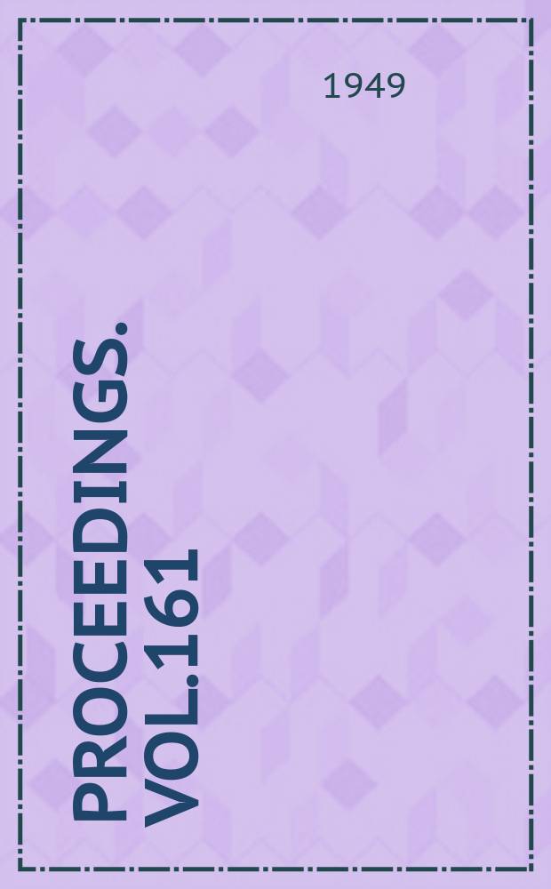 Proceedings. Vol.161(W.E.P.), №54