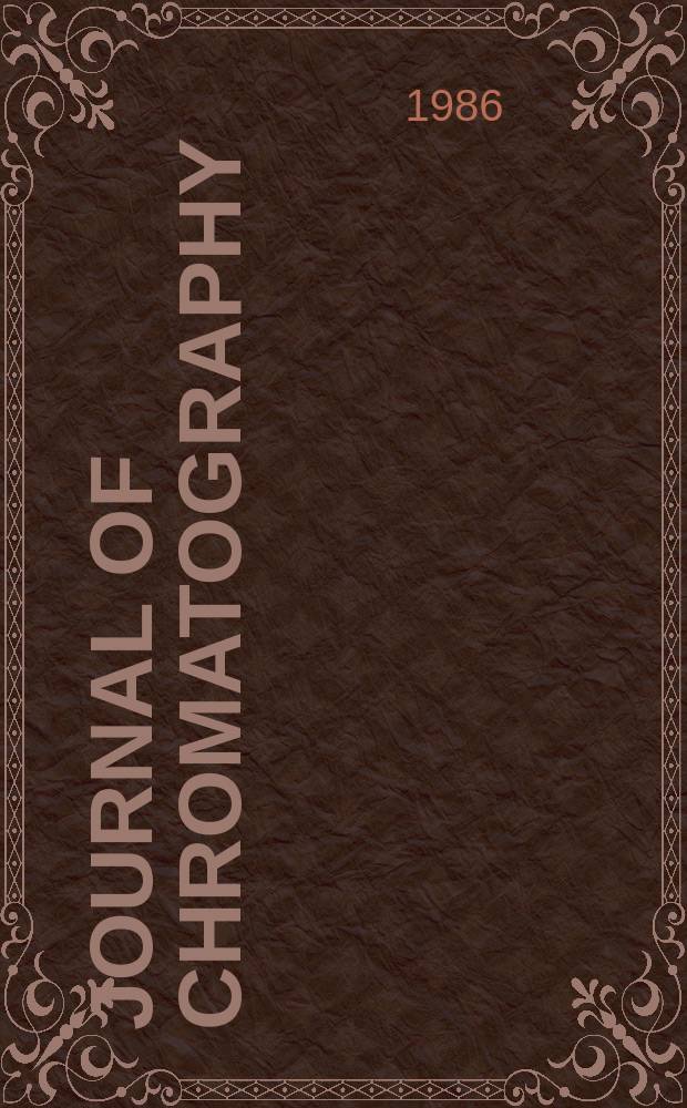 Journal of chromatography : Intern. journal on chromatography, electrophoresis and related methods. Vol.357, №2