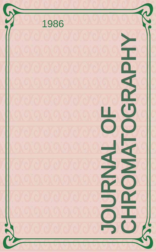 Journal of chromatography : Intern. journal on chromatography, electrophoresis and related methods. Vol.367, №2