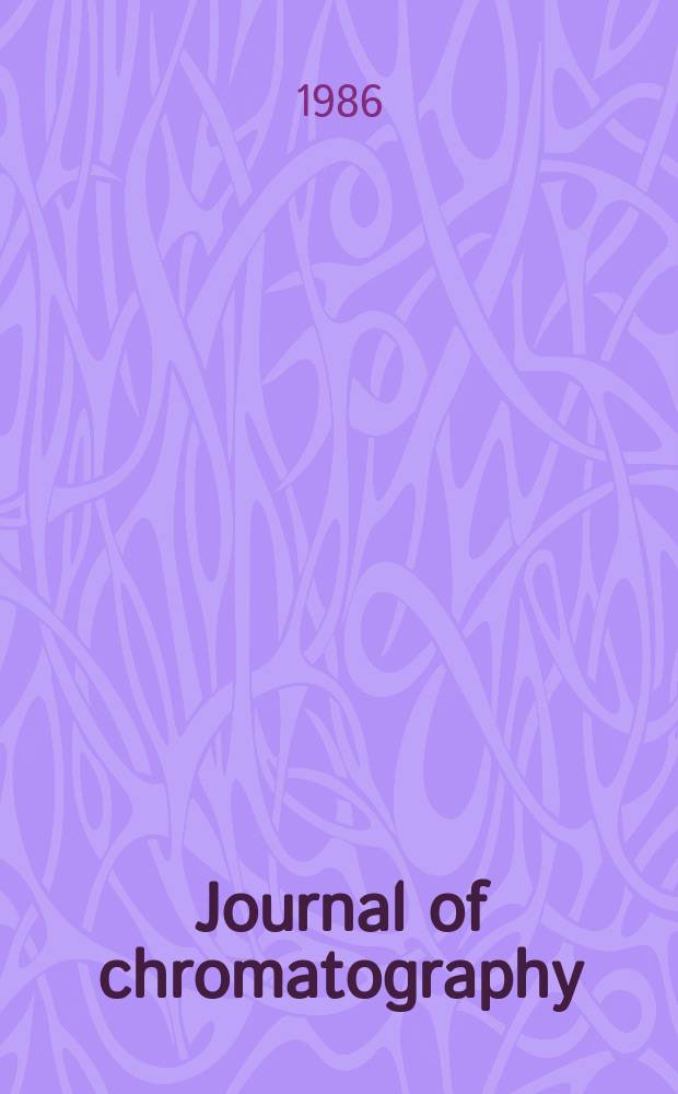 Journal of chromatography : Intern. journal on chromatography, electrophoresis and related methods. Vol.372, №1