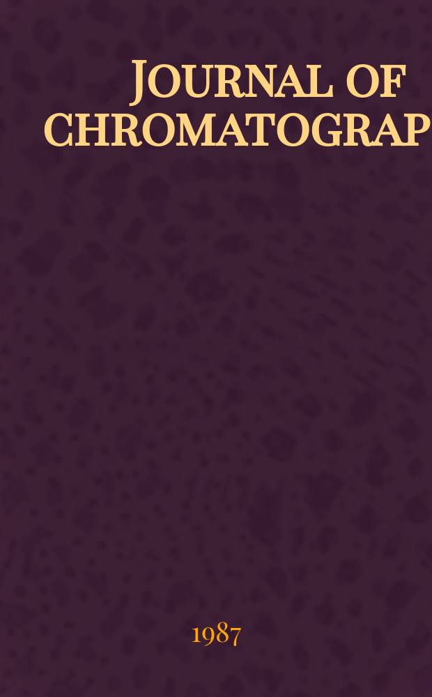 Journal of chromatography : Intern. journal on chromatography, electrophoresis and related methods. Vol.391, №2