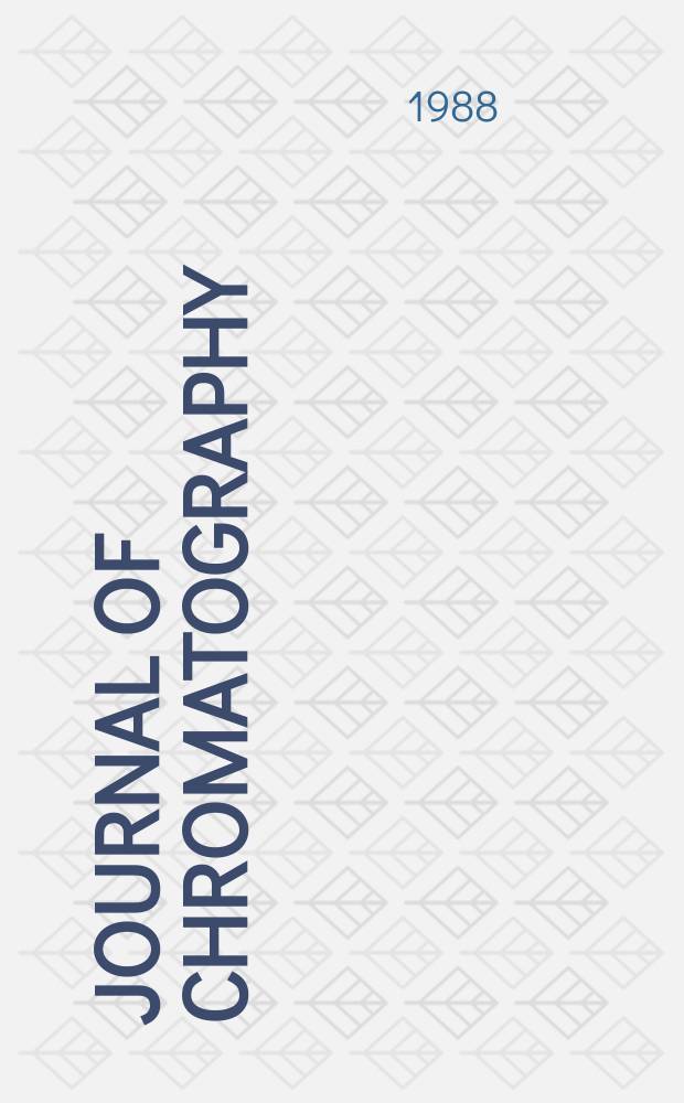 Journal of chromatography : Intern. journal on chromatography, electrophoresis and related methods. Vol.442