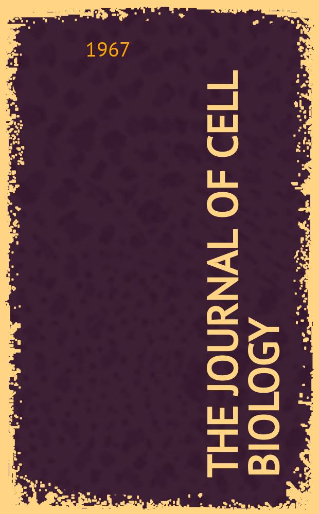 The Journal of cell biology : Formerly the Journal of biophysical and biochemical cytology. Vol.33, №3