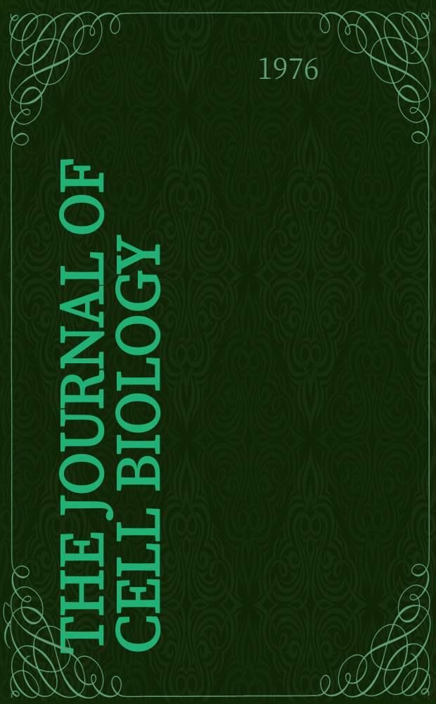 The Journal of cell biology : Formerly the Journal of biophysical and biochemical cytology. Vol.69, №2