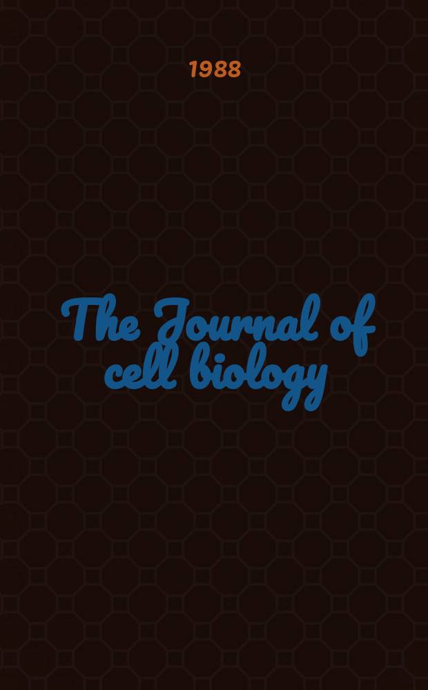 The Journal of cell biology : Formerly the Journal of biophysical and biochemical cytology. Vol.107, №4