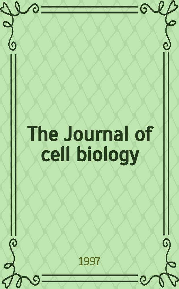 The Journal of cell biology : Formerly the Journal of biophysical and biochemical cytology. Vol.136, №3