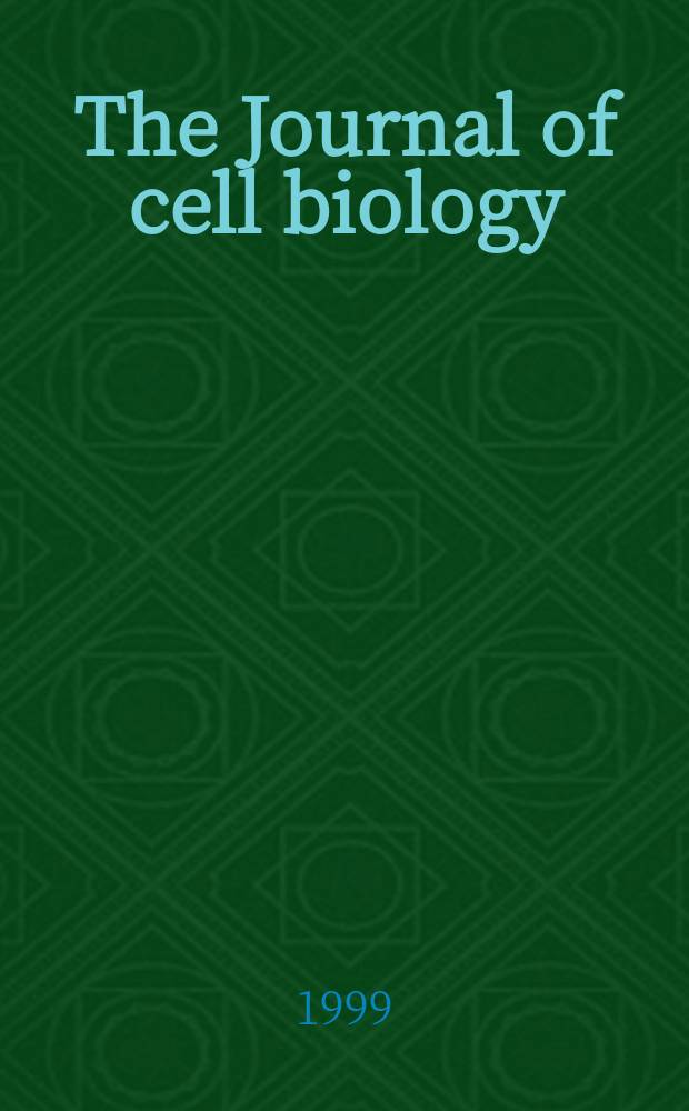 The Journal of cell biology : Formerly the Journal of biophysical and biochemical cytology. Vol.147, №6