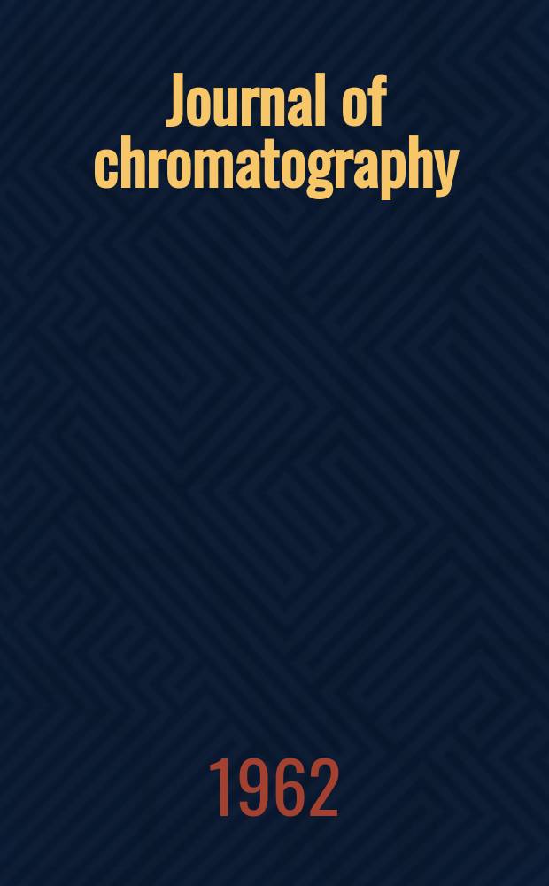 Journal of chromatography : Intern. journal on chromatography, electrophoresis and related methods. Vol.8, №4