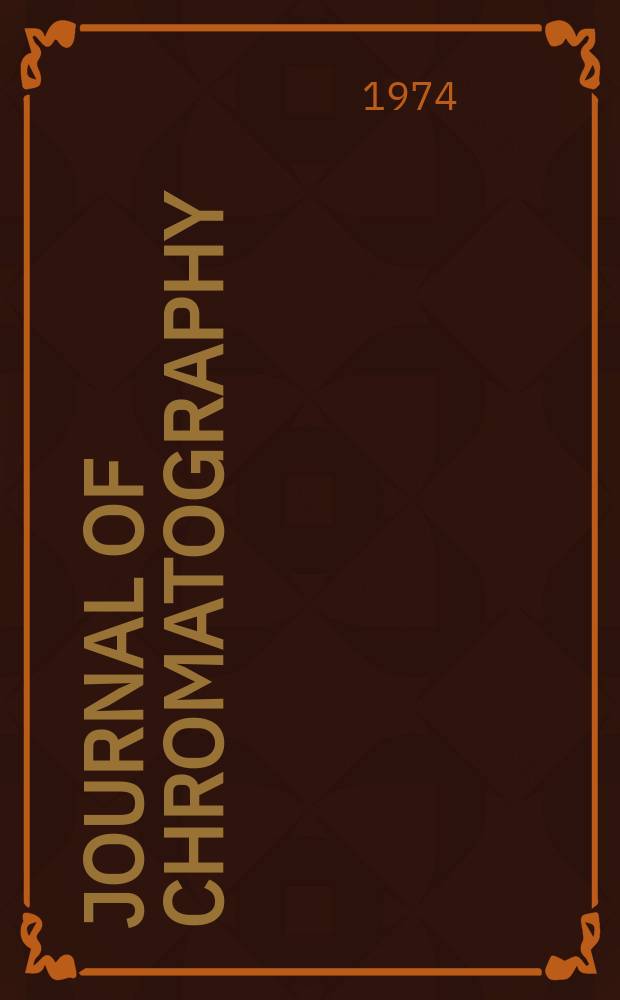 Journal of chromatography : Intern. journal on chromatography, electrophoresis and related methods. Vol.90, №1