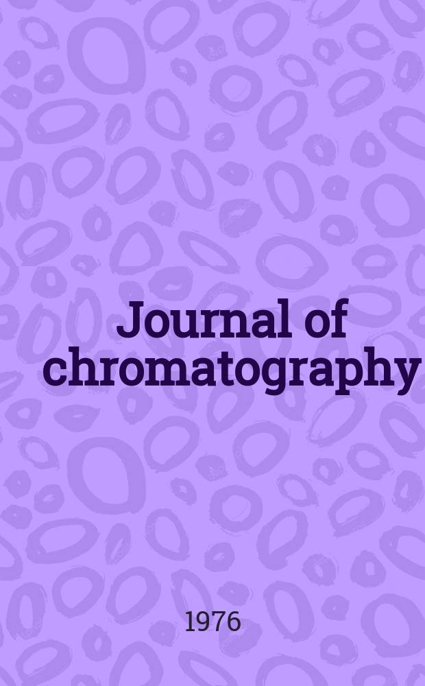 Journal of chromatography : Intern. journal on chromatography, electrophoresis and related methods. Vol.116, №1