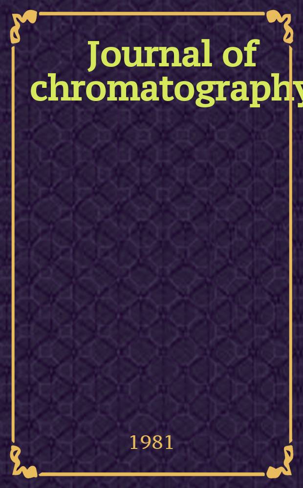 Journal of chromatography : Intern. journal on chromatography, electrophoresis and related methods. Vol.212, №2