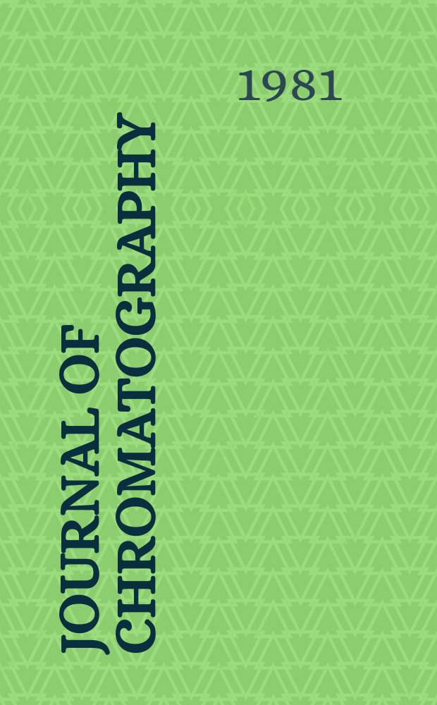 Journal of chromatography : Intern. journal on chromatography, electrophoresis and related methods. Vol.213, №1