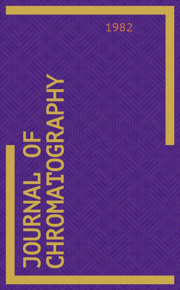 Journal of chromatography : Intern. journal on chromatography, electrophoresis and related methods. Vol.237, №1