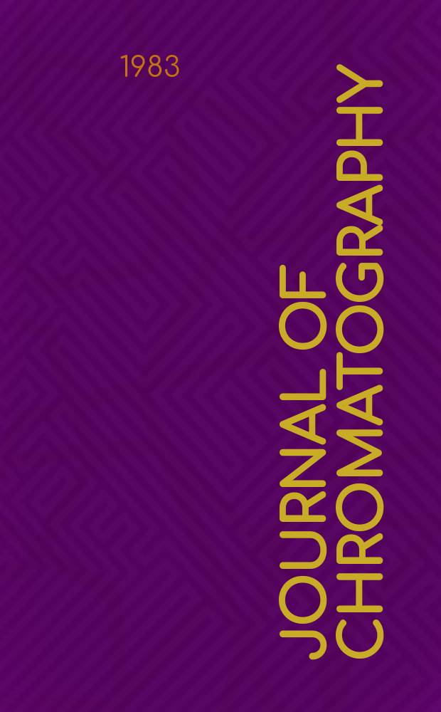Journal of chromatography : Intern. journal on chromatography, electrophoresis and related methods. Vol.255
