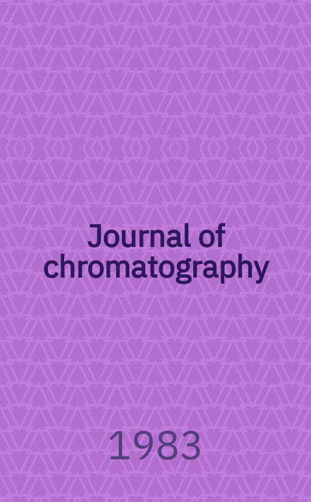 Journal of chromatography : Intern. journal on chromatography, electrophoresis and related methods. Vol.256, №1