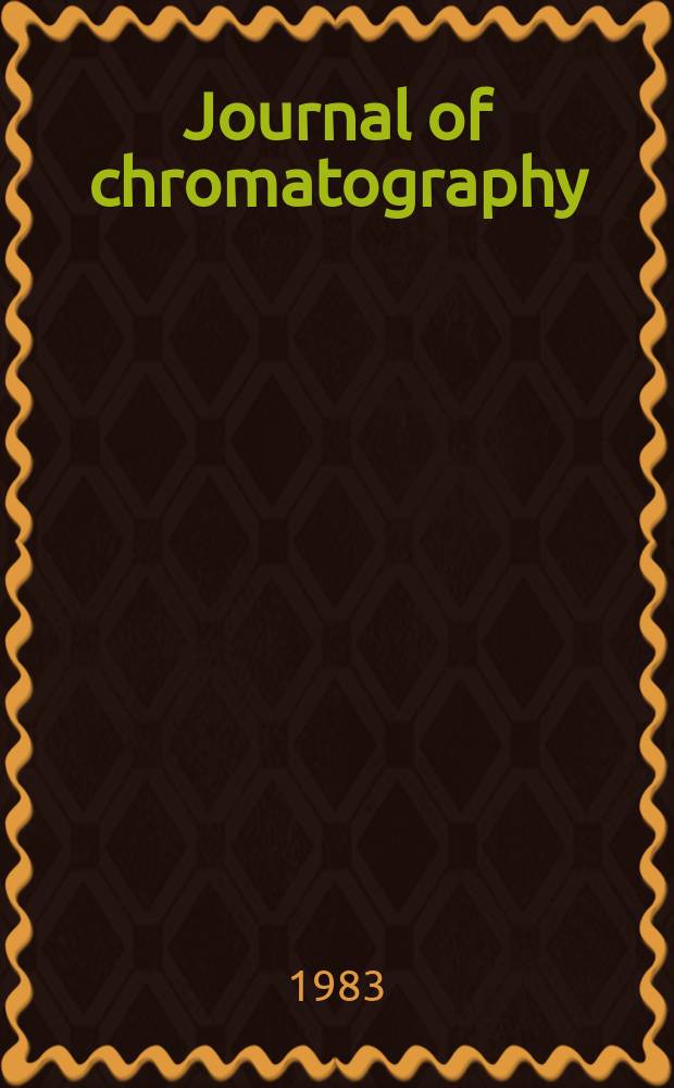 Journal of chromatography : Intern. journal on chromatography, electrophoresis and related methods. Vol.260, №2