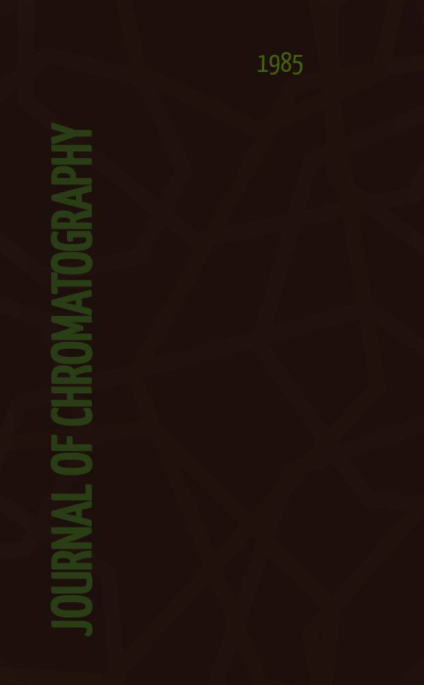 Journal of chromatography : Intern. journal on chromatography, electrophoresis and related methods. Vol.323, №2