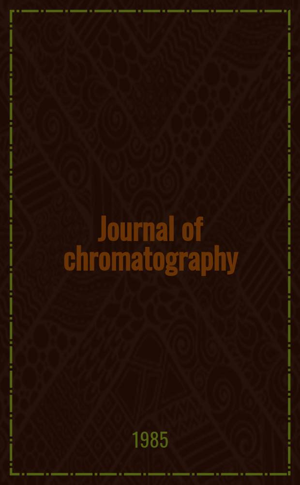 Journal of chromatography : Intern. journal on chromatography, electrophoresis and related methods. Vol.324, №2