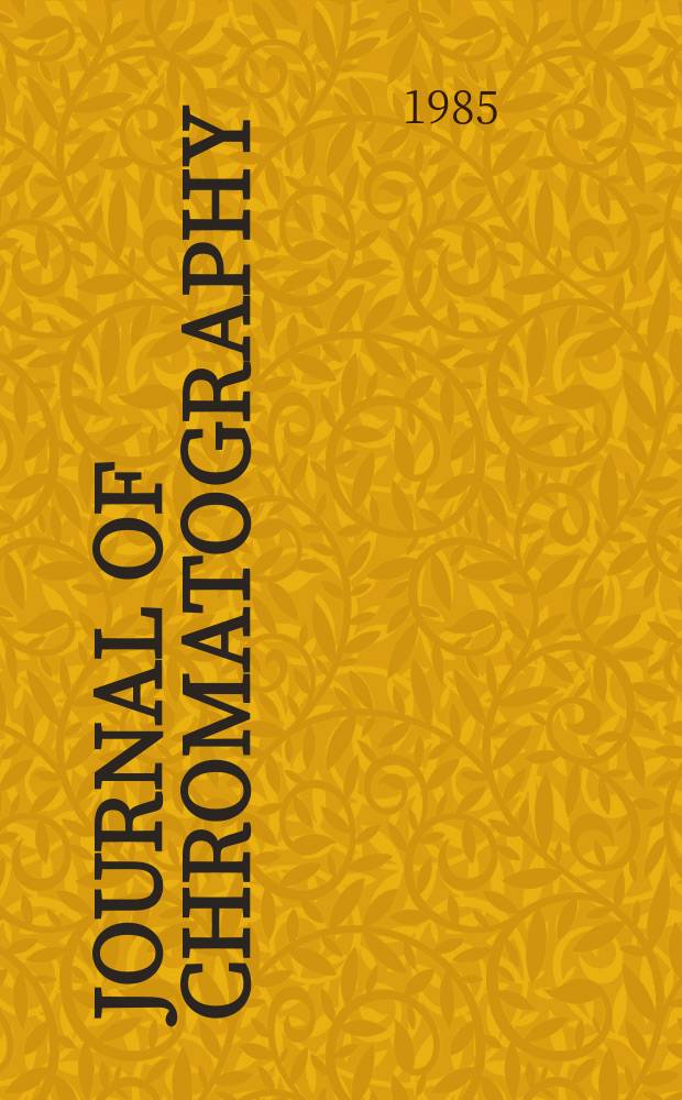 Journal of chromatography : Intern. journal on chromatography, electrophoresis and related methods. Vol.347, №3