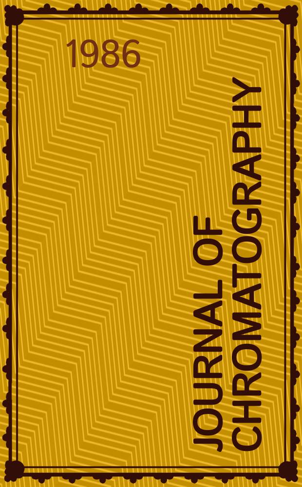 Journal of chromatography : Intern. journal on chromatography, electrophoresis and related methods. Vol.355, №1