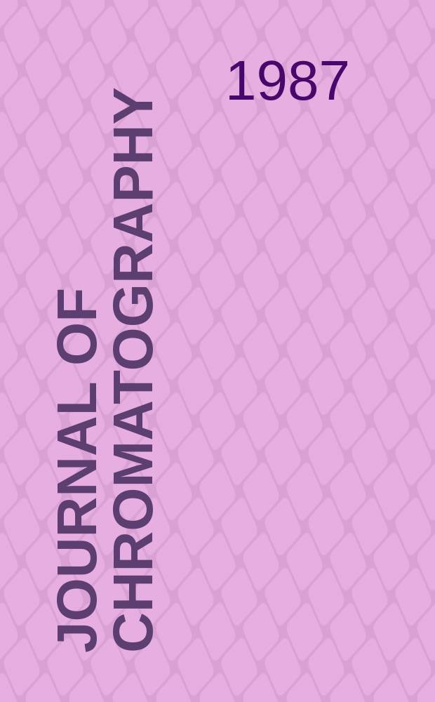 Journal of chromatography : Intern. journal on chromatography, electrophoresis and related methods. Vol.392