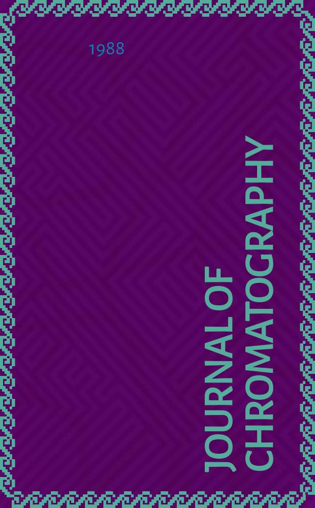 Journal of chromatography : Intern. journal on chromatography, electrophoresis and related methods. Vol.449, №2