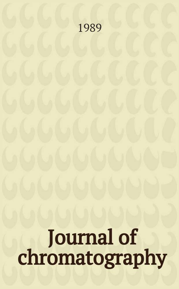 Journal of chromatography : Intern. journal on chromatography, electrophoresis and related methods. Vol.467, №1