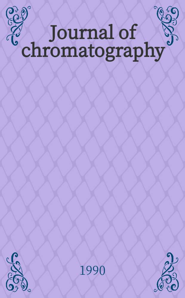 Journal of chromatography : Intern. journal on chromatography, electrophoresis and related methods. Vol.502, №2