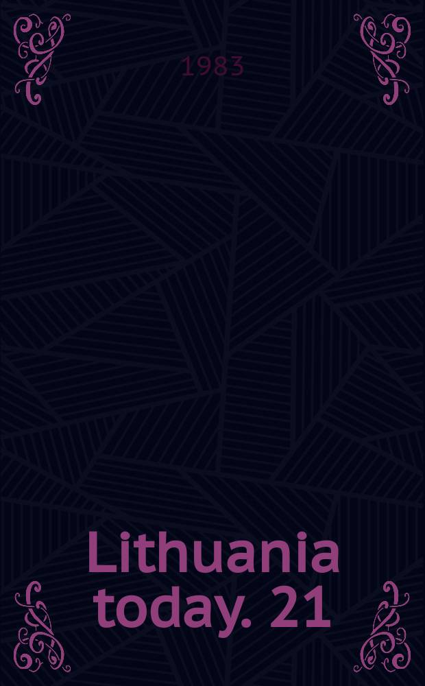Lithuania today. 21