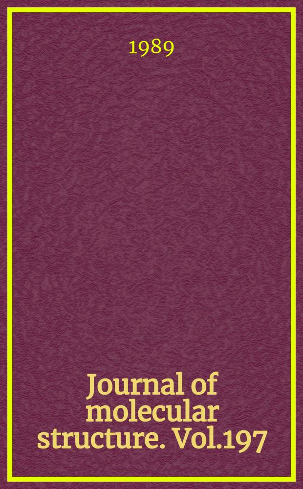 Journal of molecular structure. Vol.197