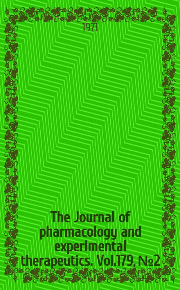 The Journal of pharmacology and experimental therapeutics. Vol.179, №2