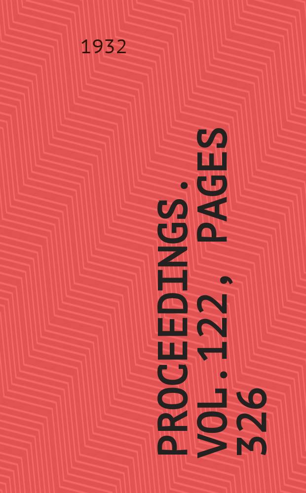 Proceedings. Vol.122, Pages 326