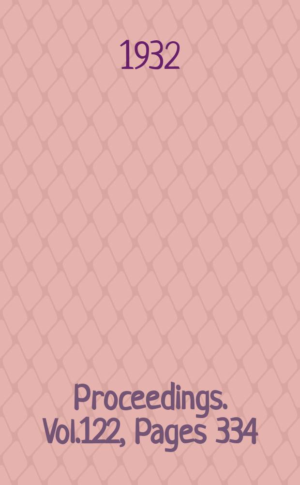 Proceedings. Vol.122, Pages 334