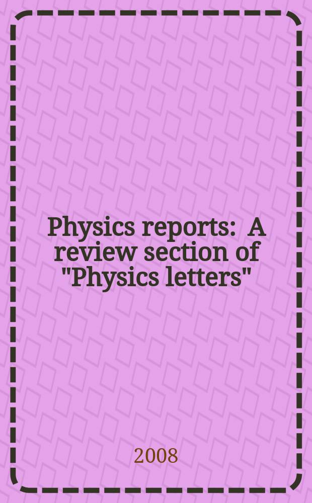 Physics reports : A review section of "Physics letters" (Sect. C). Vol. 458, № 4/5 : High-energy neutrinos in the context of multimessenger astrophysics