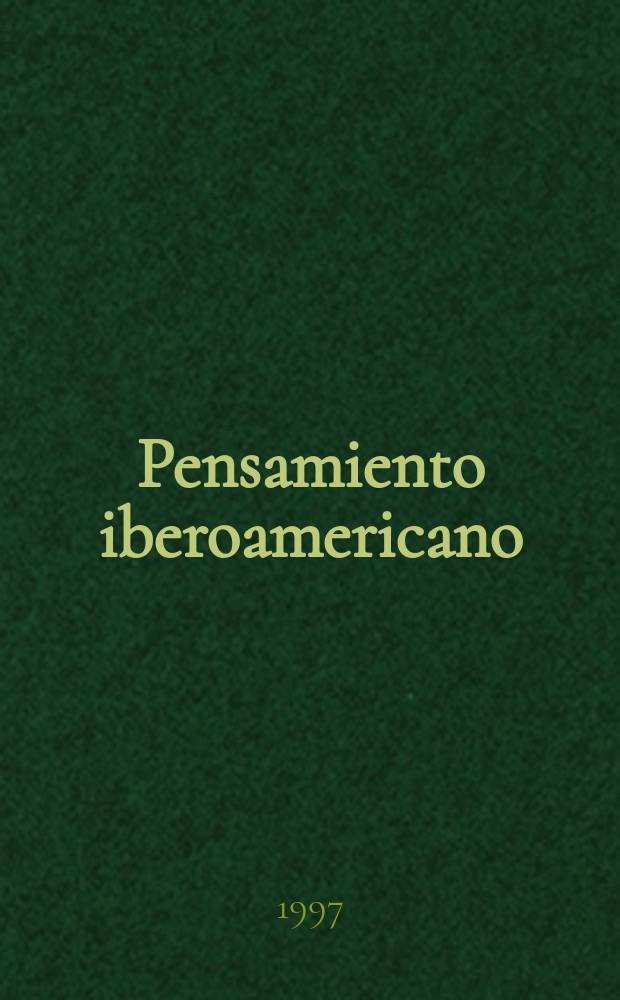Pensamiento iberoamericano : Rev. de economía política Rev. patrocinada por el Inst. de cooperación iberoamericana (ICI) de España y la Comis. econ. para América latina (CEPAL) de las Naciones Unidas. № 30