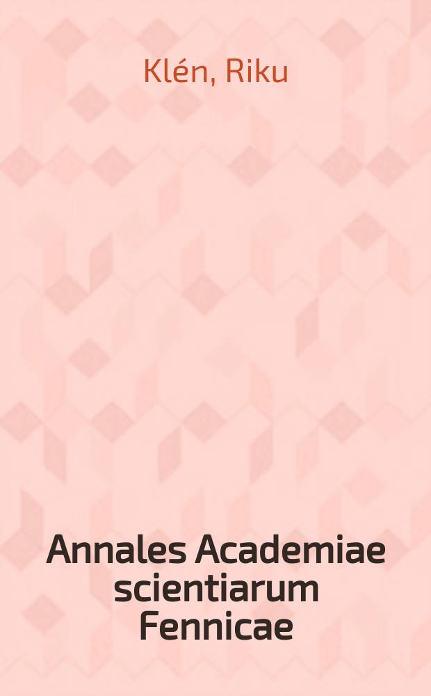 Annales Academiae scientiarum Fennicae : On hyperbolic type metrics