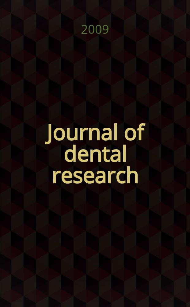 Journal of dental research : Off. publ. of the Intern. ass. for dental research. Vol. 88, № 11