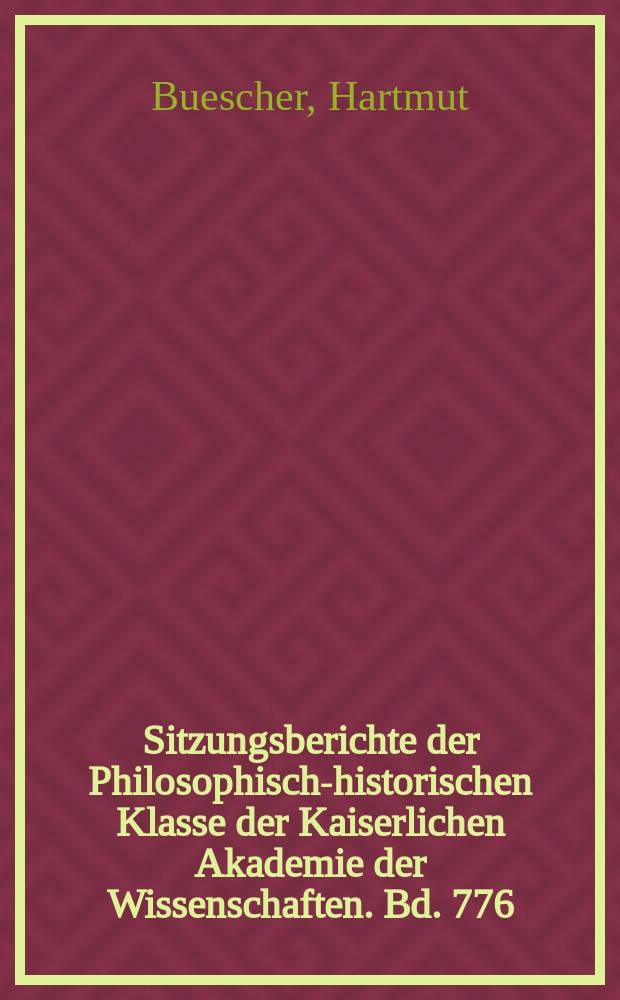 Sitzungsberichte der Philosophisch-historischen Klasse der Kaiserlichen Akademie der Wissenschaften. Bd. 776 : The inception of Yogācāra - Vijñānavāda = Ученая степень в йога виньяса