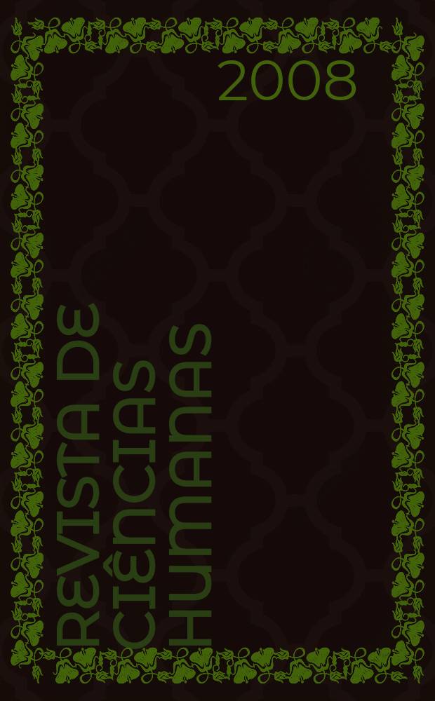 Revista de ciências humanas : Periodicidade semestr. de estudos do Centro de ciências humanas da Univ. federal de Santa Catarina. Vol. 42, № 1/2