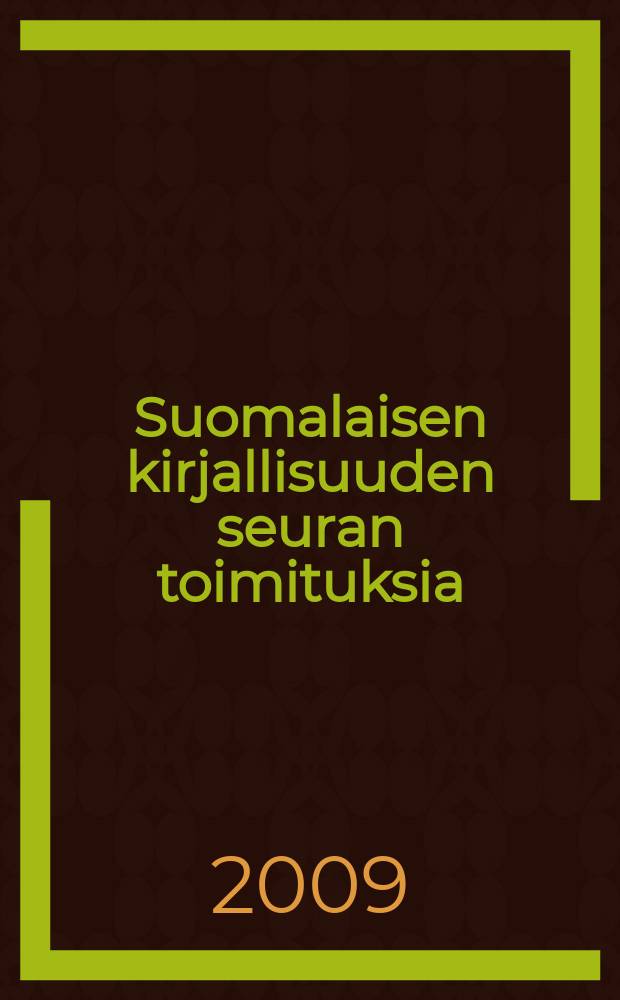 Suomalaisen kirjallisuuden seuran toimituksia : Keskiajan avain